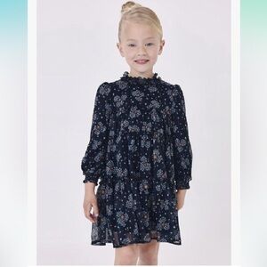NWOT Mayoral Printed Dress for Girls Navy Size 8